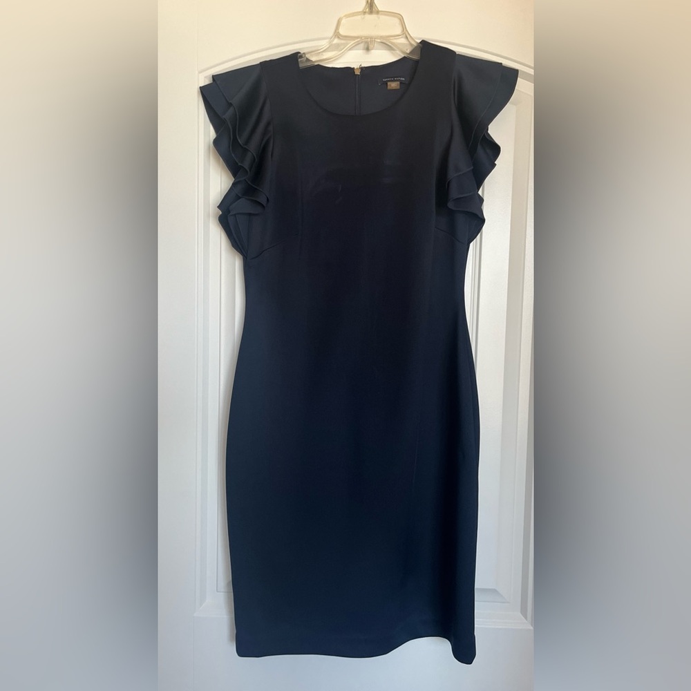 Tommy Hilfiger Navy Ruffle Dress